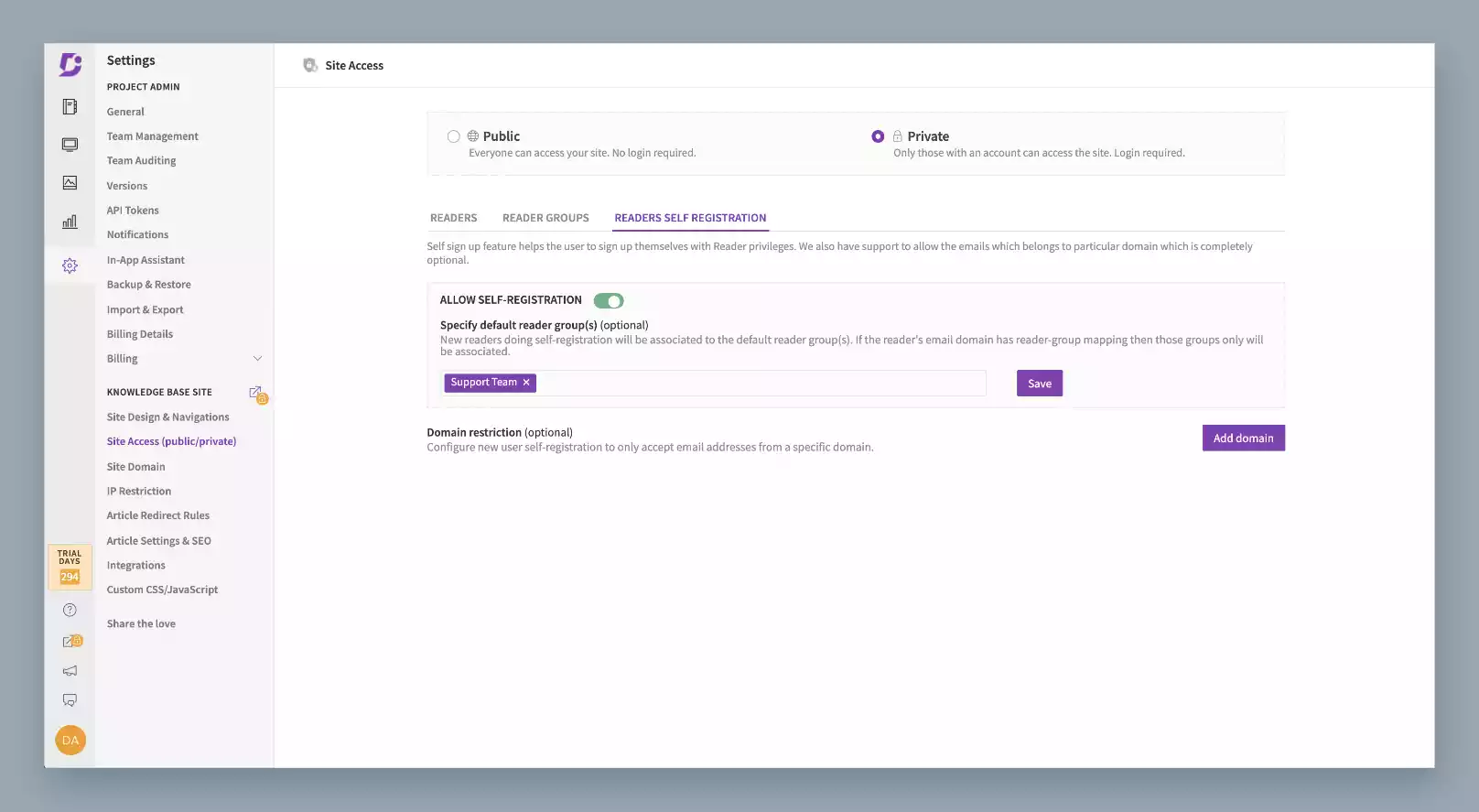 document360 Simple Dasboard