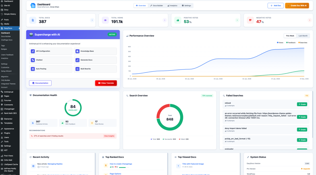 new dashboard