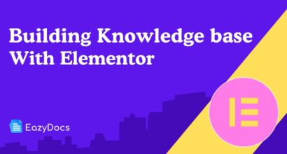 Elementor knowledge base built with EazyDocs, official Building Knowledge base with Elementor video cover